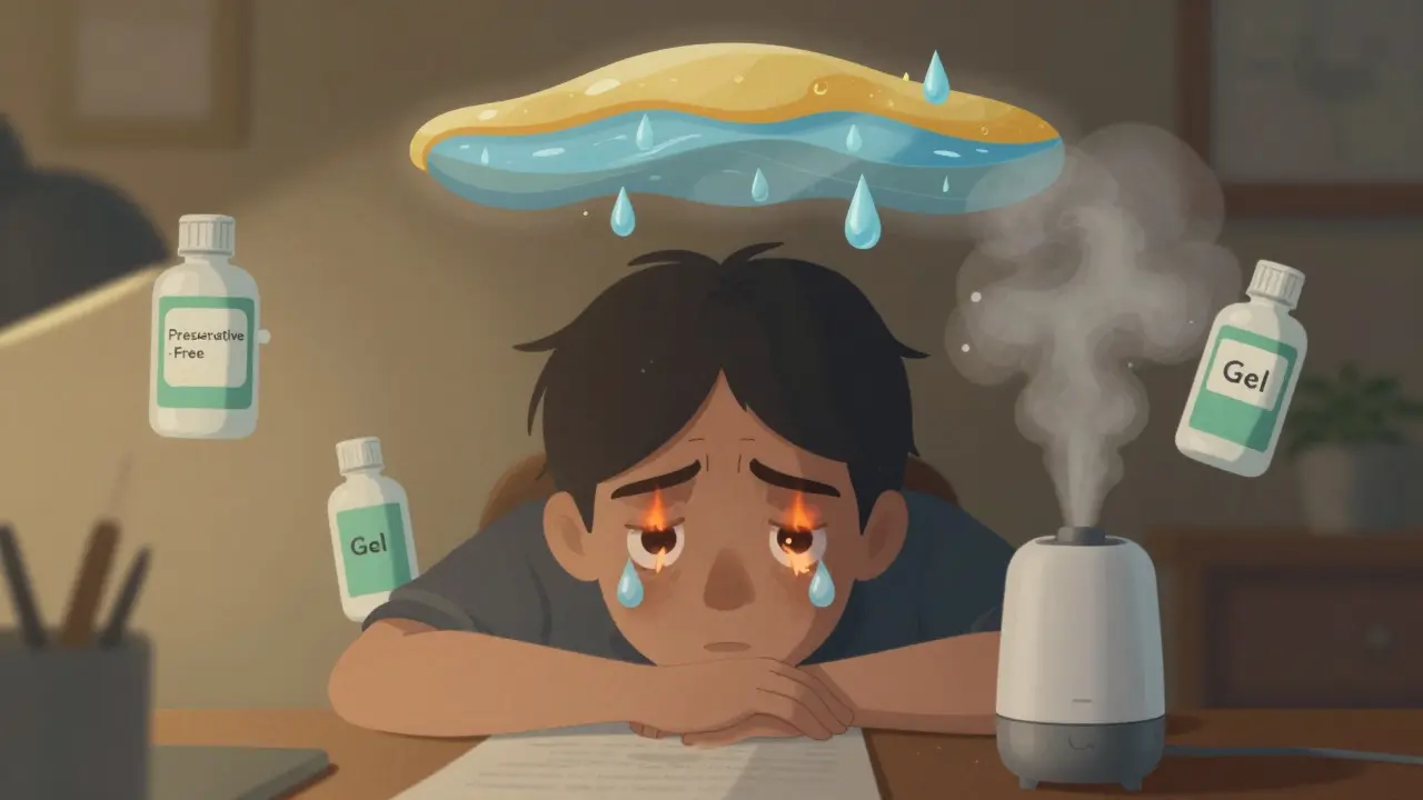 Dry Eye Management from Medications: Lubricants and Humidifiers